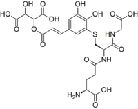 Chemical structure of grape reaction product