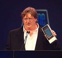 Gabe Newell at Game Developer Conference in 2010