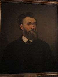 Portrait of John T. Monroe in Gallier Hall, New Orleans