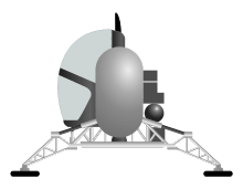 Drawing of a small spacecraft