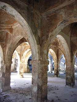 Vault of a ramshackled and possibly ruined building.