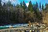 Rapids of the Green River near pebble beaches