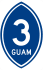 Guam Highway 3 marker