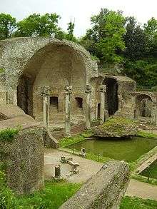 Ruins of a stone building.