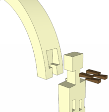 Sample detail of Hammer-headed tenon.