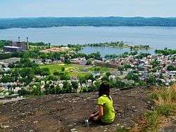 View from atop High Tor Mountain.