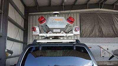 A high speed mobile laser scanning system for 3D data acquisition mounted on an automobile.