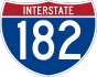 Interstate 182 marker