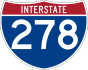 Interstate 278 marker