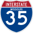 Interstate 35 marker