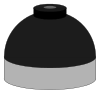  Illustration of cylinder shoulder painted black for nitrogen