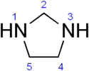 Structural formula of imidazolidine