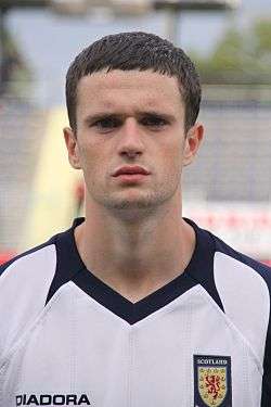 Jamie Murphy playing for Scotland U-21