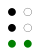 ⠧ (braille pattern dots-1236)