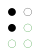 ⠃ (braille pattern dots-12)