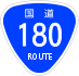 National Route 180 shield