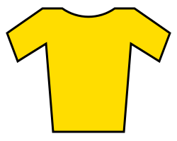 A jersey with a yellow design