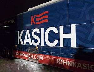 Kasich bus Hooksett NH