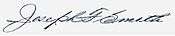 Signature of Joseph F. Smith