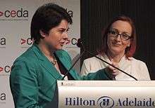 Kyra Reznikov speaks at CEDA event in Adelaide (2016)