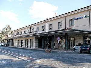 View of the passenger building.