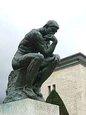 The Thinker bronze statue from 1902 from the Musée Rodin, Paris