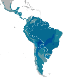 Leopardus range map