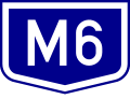 M6 motorway shield