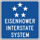  Eisenhower Interstate System sign