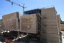 Photo of the Parliament House under construction