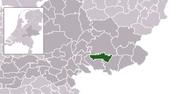 Highlighted position of Ambt Doetinchem in a municipal map of Gelderland