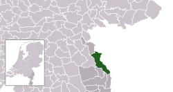 Location of Bergen, Limburg