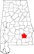 State map highlighting Pike County