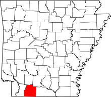 State map highlighting Columbia County