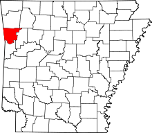 State map highlighting Crawford County