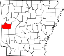 State map highlighting Scott County