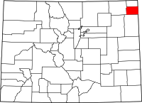 State map highlighting Phillips County