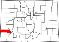 State map highlighting San Miguel County