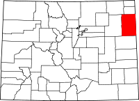 State map highlighting Yuma County