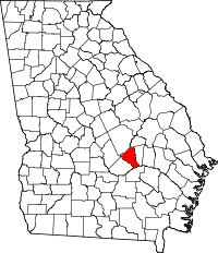 State map highlighting Wheeler County