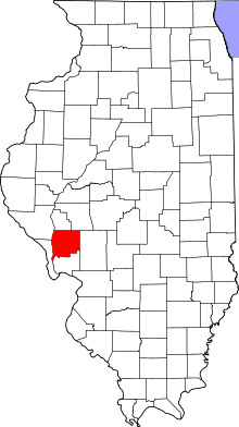 State map highlighting Greene County