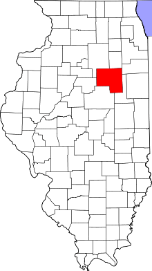 State map highlighting Livingston County