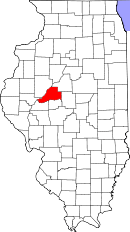 State map highlighting Mason County