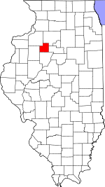 State map highlighting Stark County