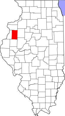 State map highlighting Warren County