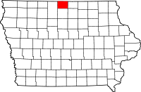 State map highlighting Winnebago County