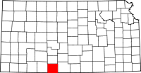 State map highlighting Comanche County