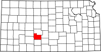 State map highlighting Edwards County