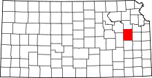 State map highlighting Osage County