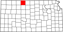 State map highlighting Phillips County